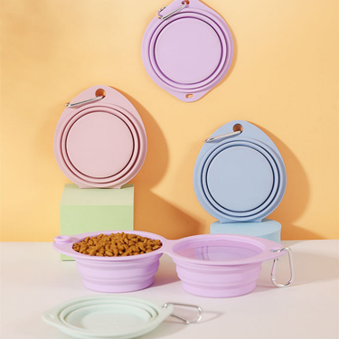 Gamelle Pliable Silicone Rose